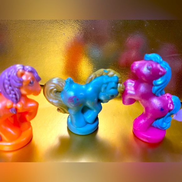 MY LITTLE PONY G1 1987-1988 PETITE PONIES PRETTY ‘N PEARLY PONIES SET OF 4 RARE - Picture 6 of 13
